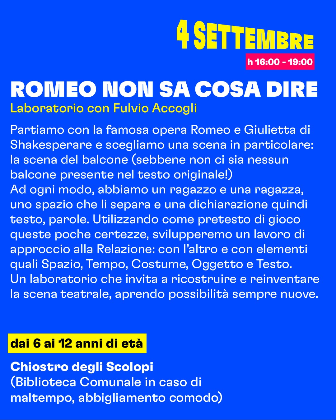 Romeo non sa cosa dire